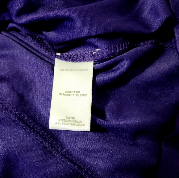 danny and nicoles Fit & Flare Dress Sleeveless Lace Overlay Blue Size 6 - Picture 7 of 9